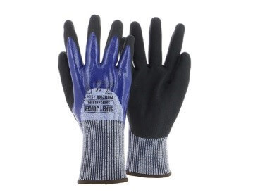 Safety Jogger Latex Black foam Nitrile Glove